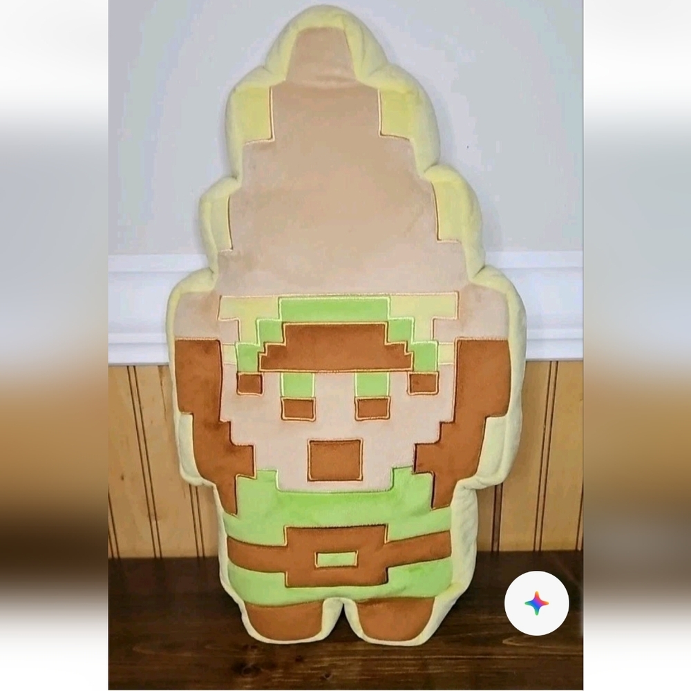 2017 Legend Of Zelda Triforce Pillow Plush 8 Bit Cushion Nintendo Link 17"